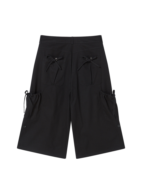 COTTON CAPRI PANTS чёрный