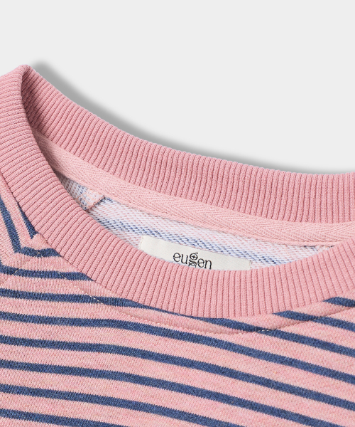 Свитшот в полоску с рукавом реглан Pink & Blue