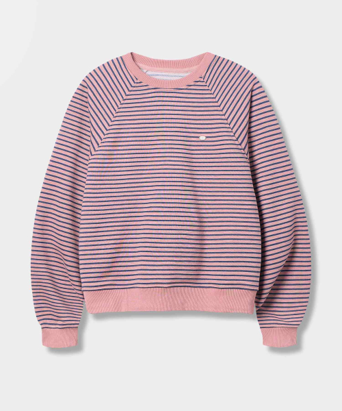 Свитшот в полоску с рукавом реглан Pink & Blue