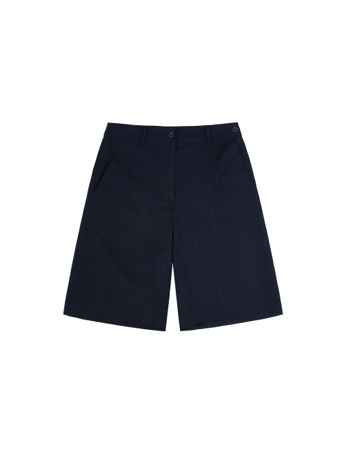 PLEATED BELT SKORT тёмно-синий