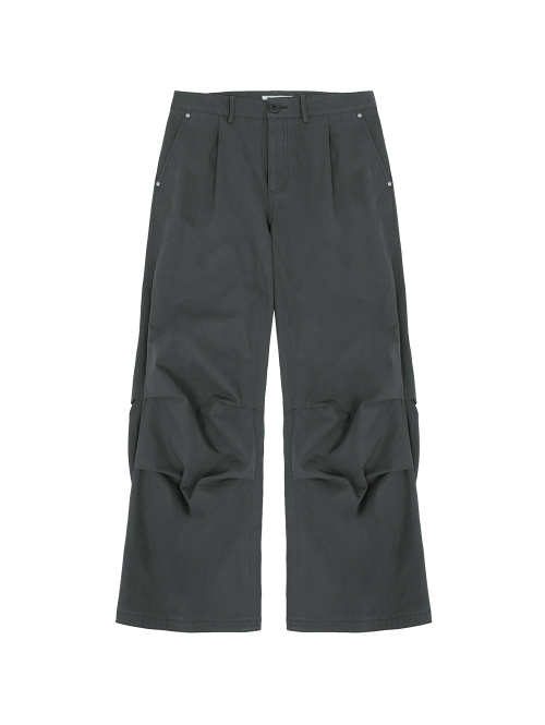 WASHED BELT BAG PANTS [CHARCOAL]