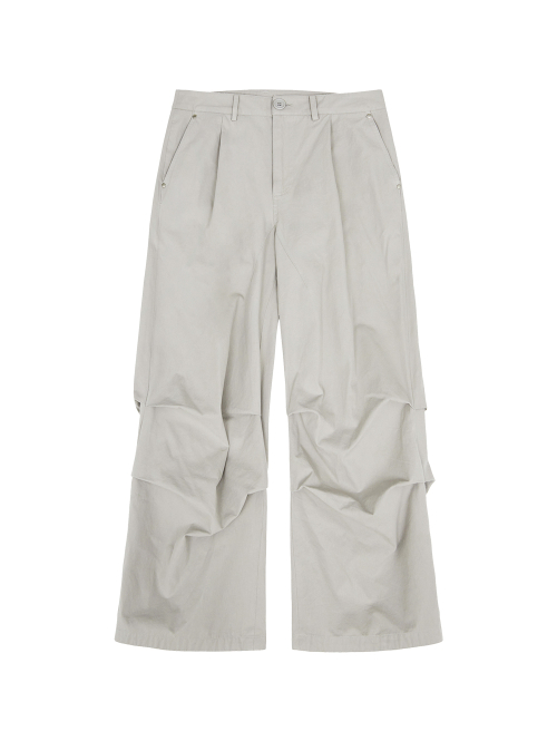 WASHED BELT BAG PANTS [LIGHT серый
