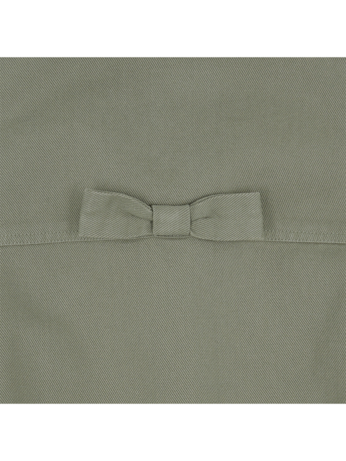 ROUND COLLAR WASHED BOMBER [LIGHT KHAKI]