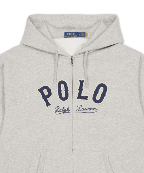 Флисовое худи RL Western Logo, Grey