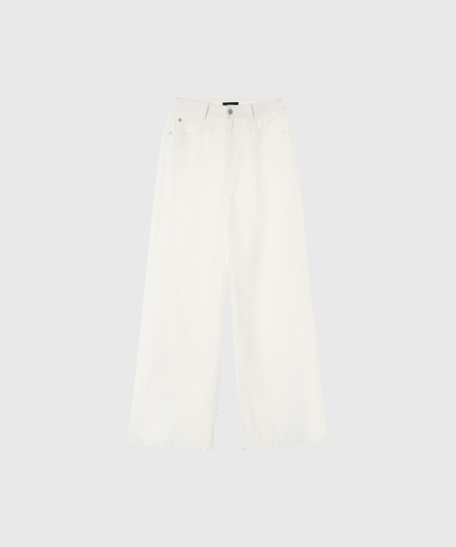 Прямые джинсы LINEA STRAIGHT DENIM PANTS_WHITE