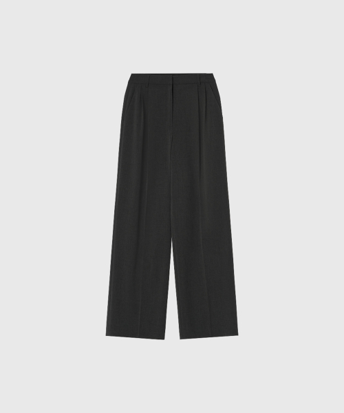 Широкие брюки ELISE WIDE SLACKS_CHARCOAL