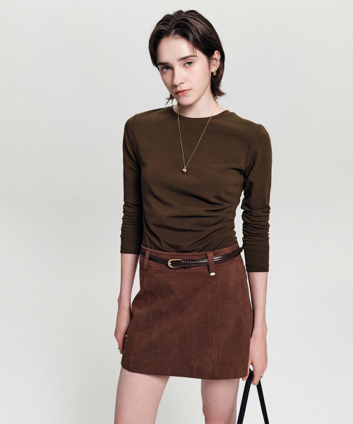 Асимметричный лонгслив ZEZE UNBALANCE LONG SLEEVE T-SHIRT_4colors