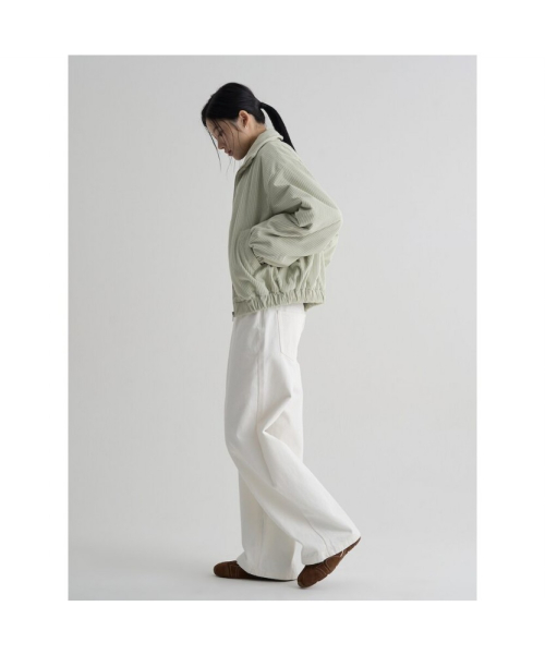 Вельветовый пуховик Light Green