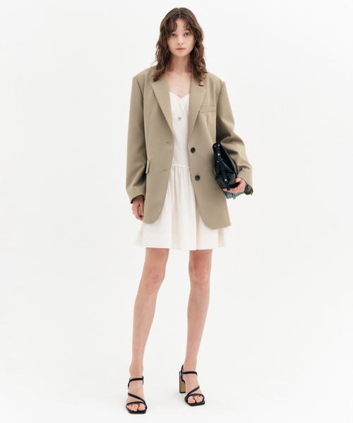 Оверсайз жакет Elise Minimal, Beige