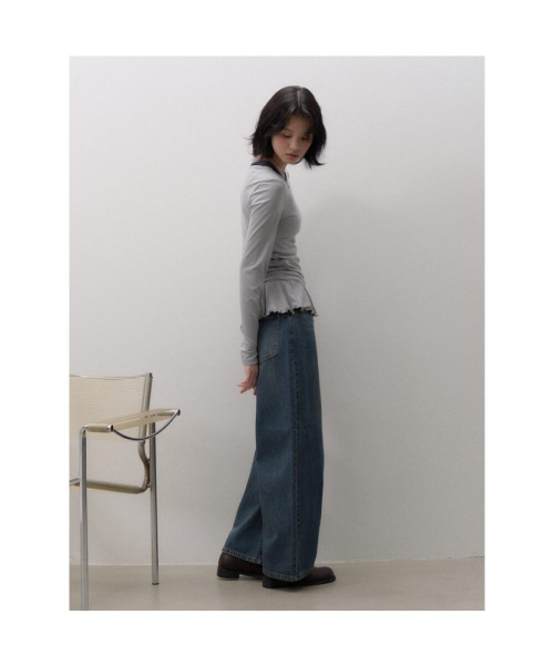 Прямые джинсы Curved Blue