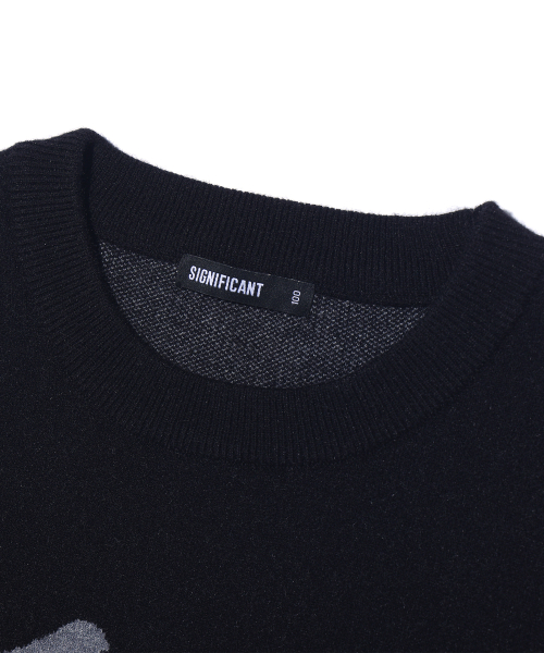 Жаккардовый джемпер Signature Lettering LQ1SU052, Black