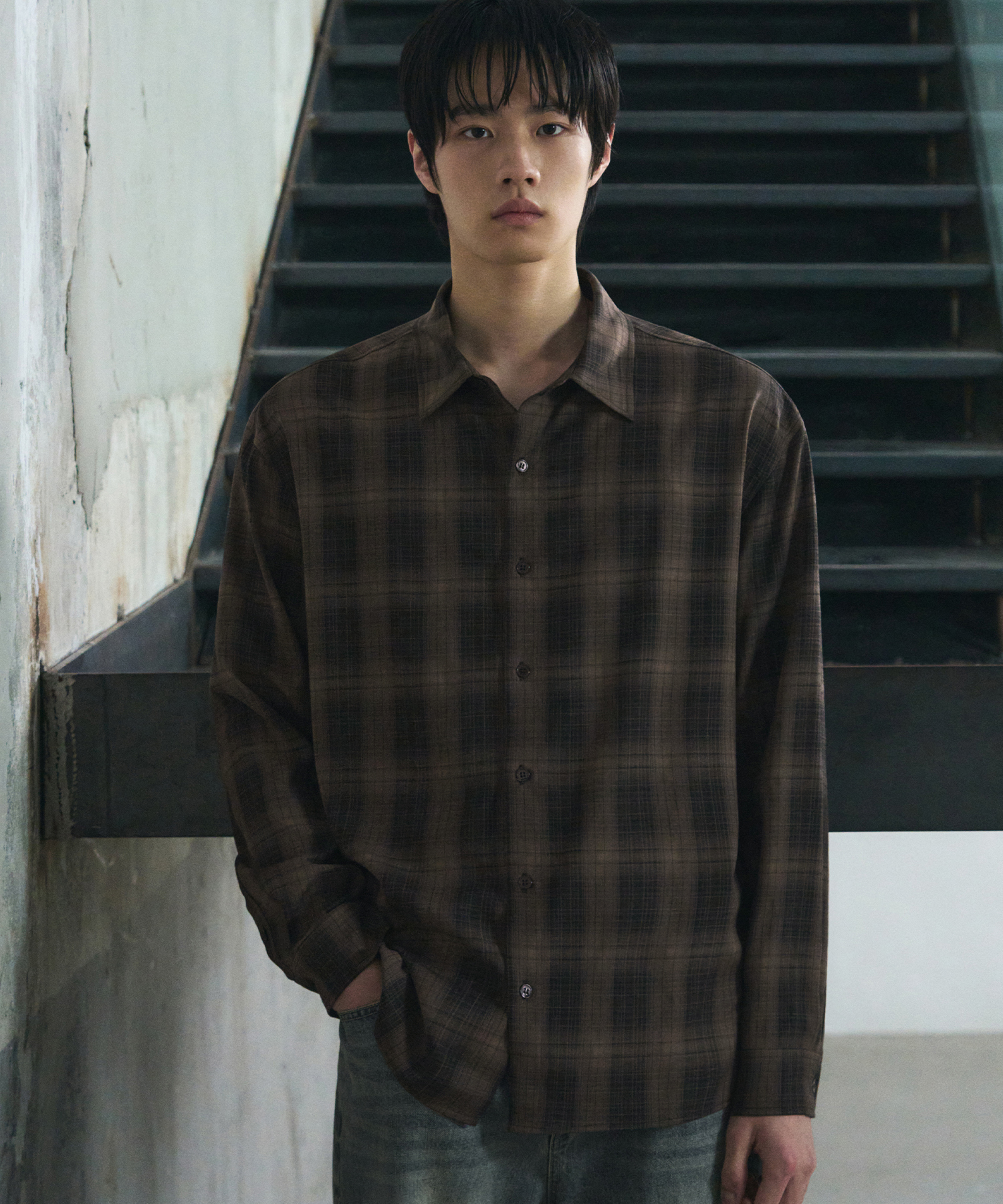DUSK AMBER CHECK SHIRT [коричневое]
