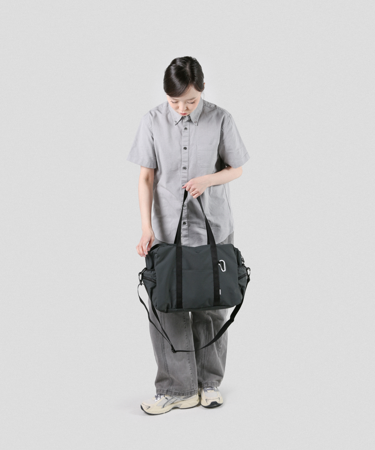 Flow Light Recycled Nylon Shoulder Bag [dark cyan]