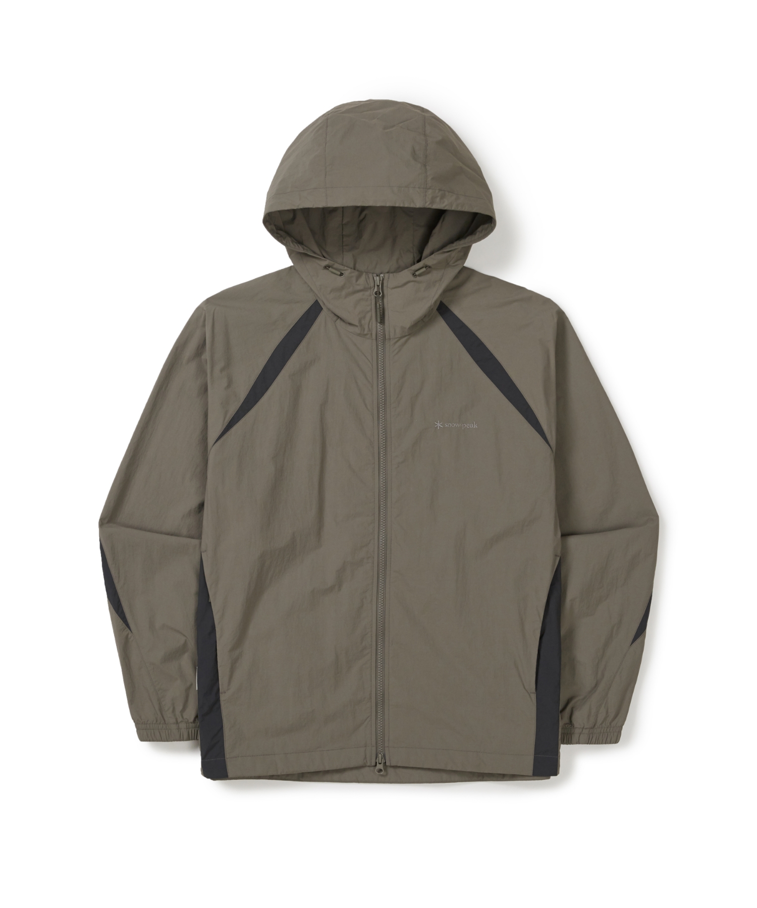 Легкая ветровка из таслана колор-блок (S26SULWB56) Khaki