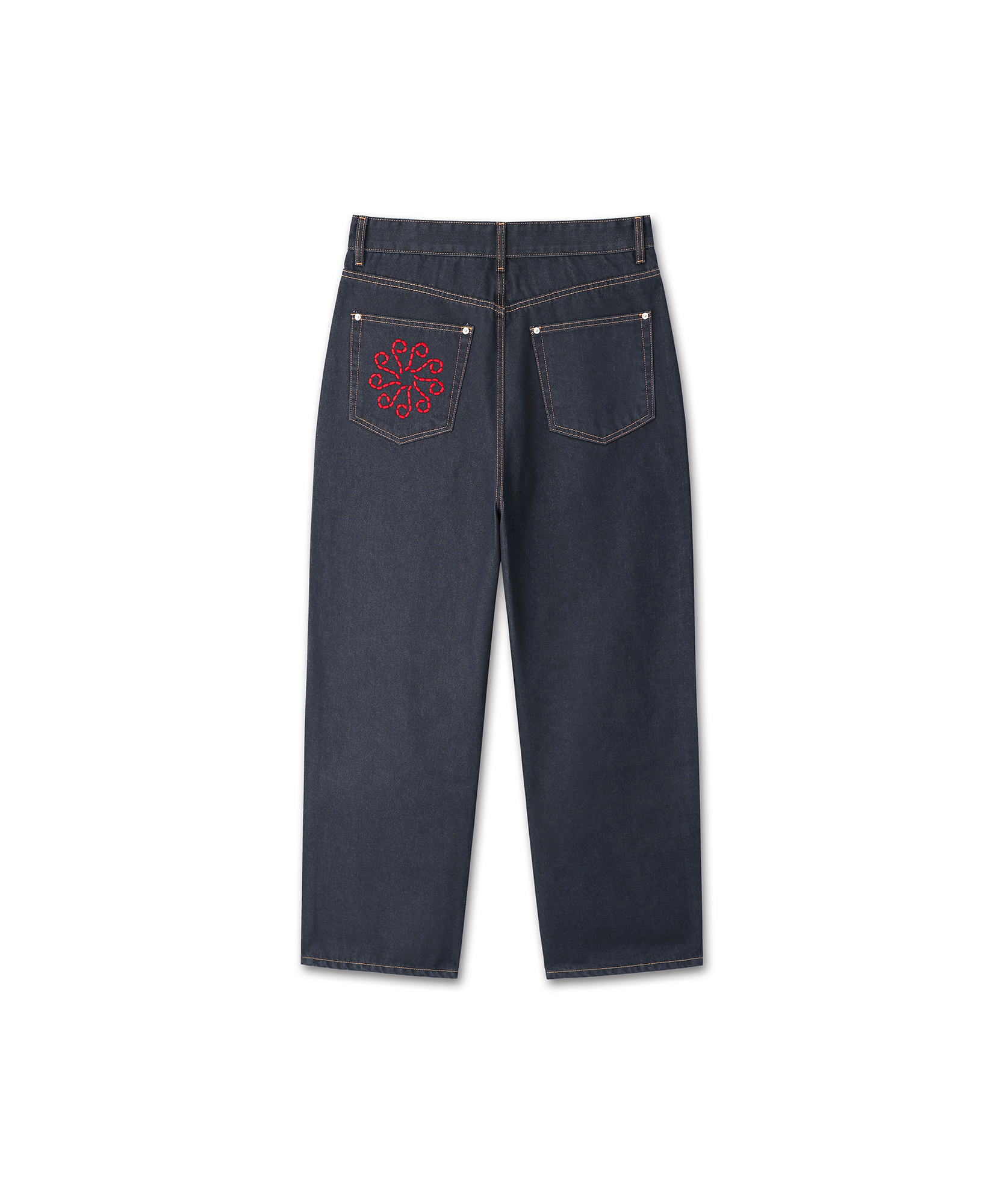 Linking Wide Denim Pants
