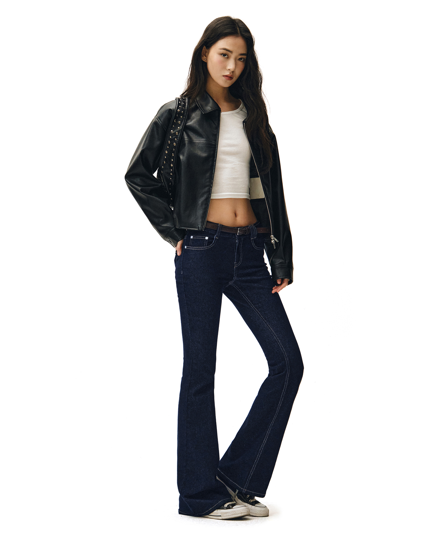 Signature Slim Low Rise Flared Jeans DCWPT006CPINDIGO
