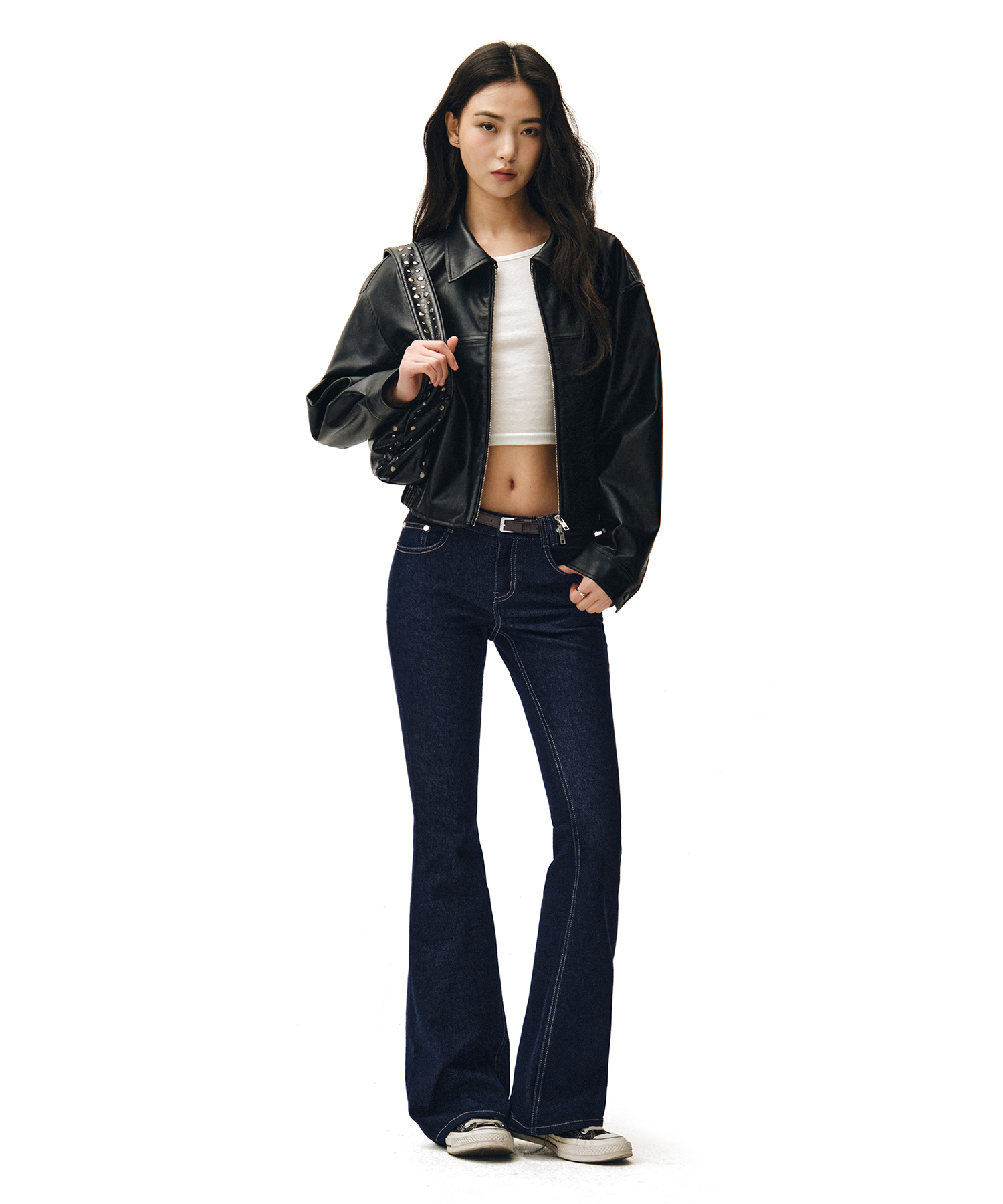 Signature Slim Low Rise Flared Jeans DCWPT006CPINDIGO