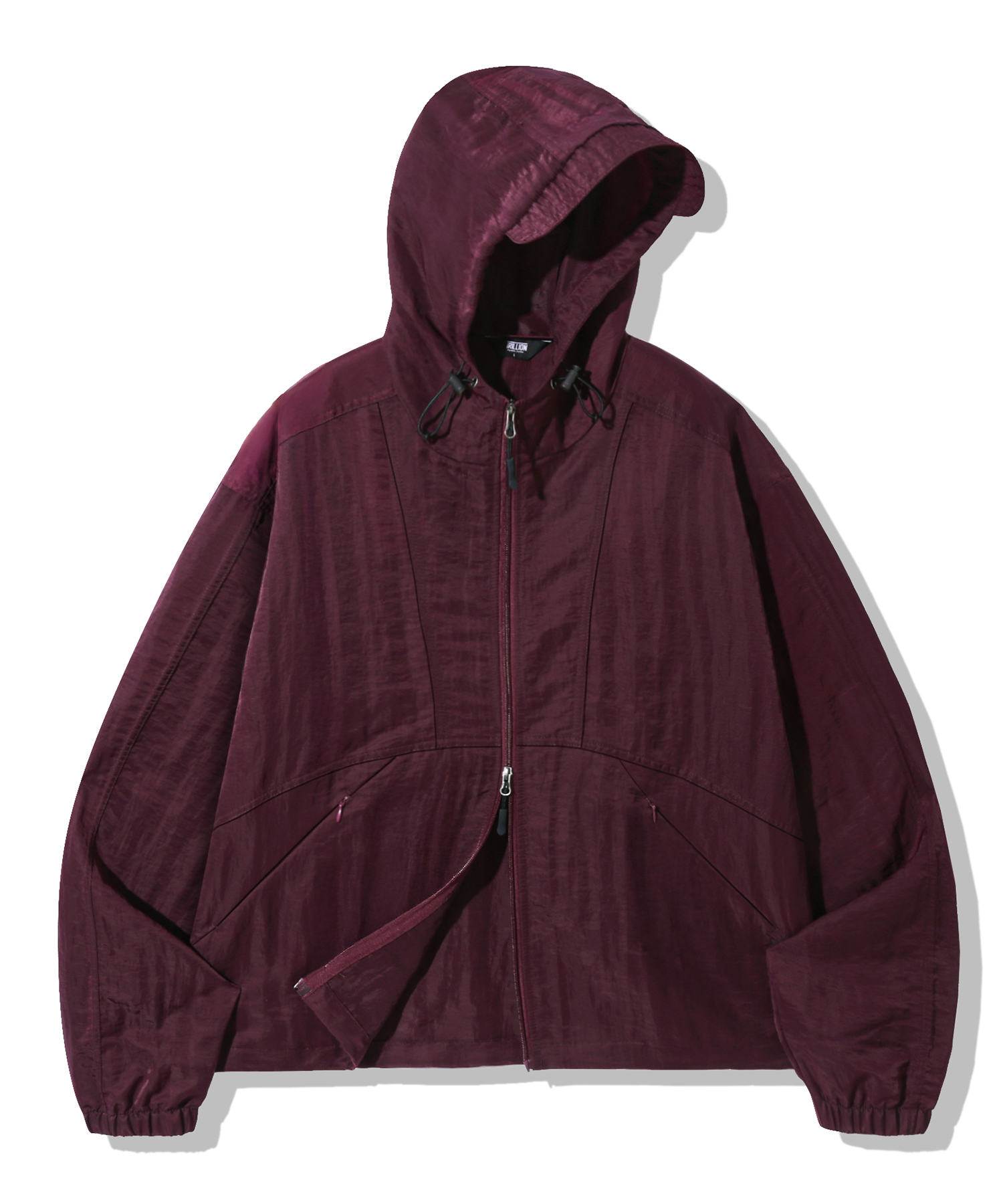 2WAY LIGHT SHEER HOOD WINDBREAKER BURGUNDY