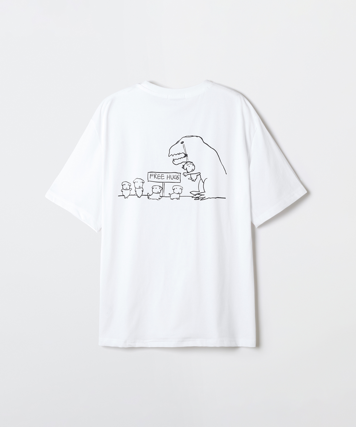 Ganadi короткая футболка (WHITE) _SPRLG25U09