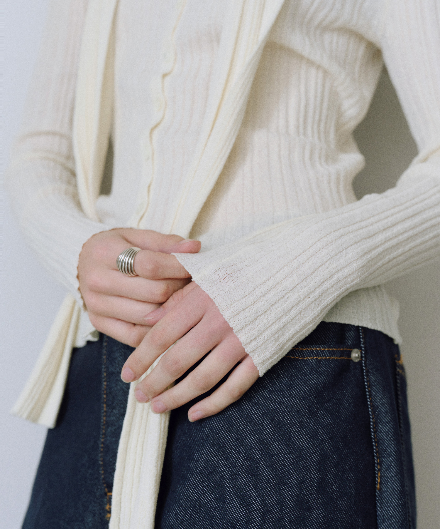 Elite scarf cardigan set