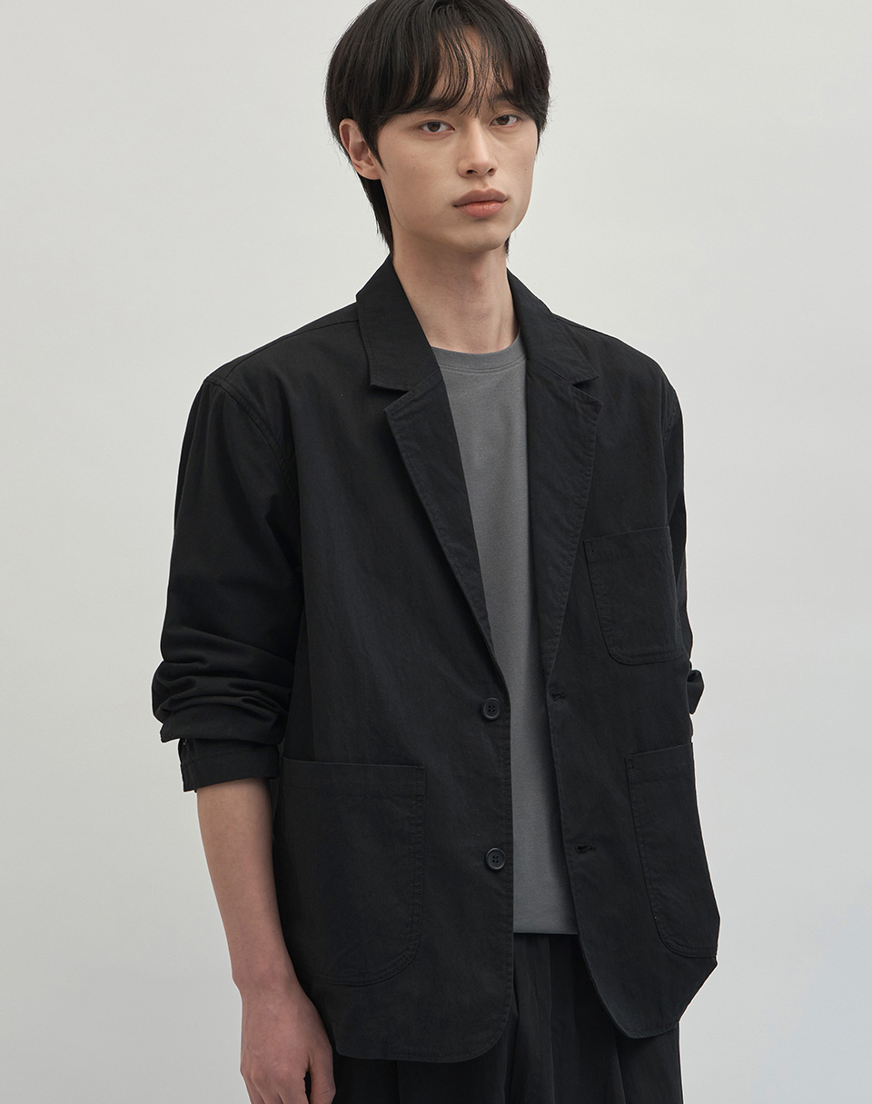 Levi Semi-Overfit Cotton Blazer [чёрный]