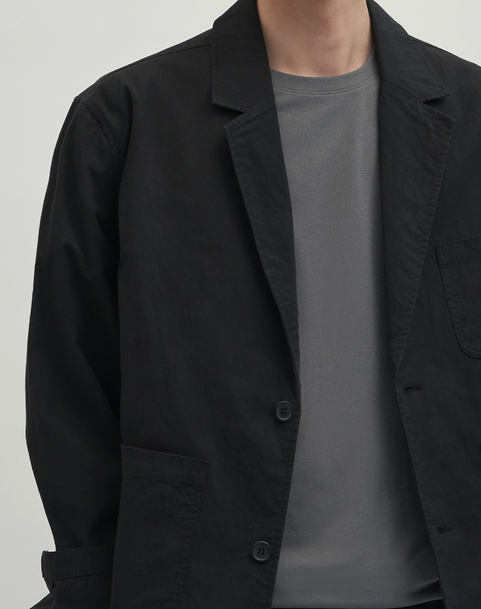Levi Semi-Overfit Cotton Blazer [чёрный]