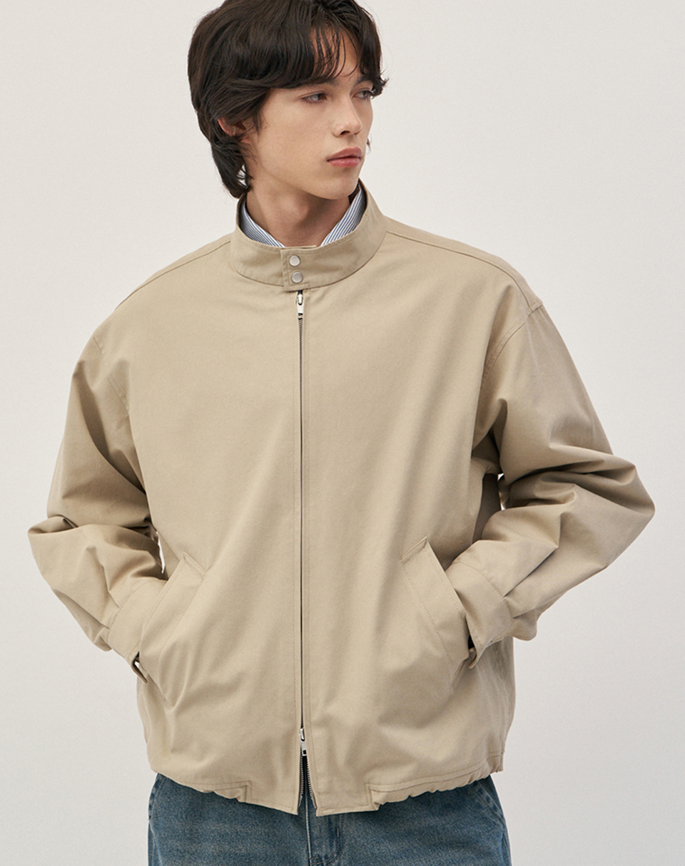 Essential Semi-Overfit Harrington Jacket [бежевый]