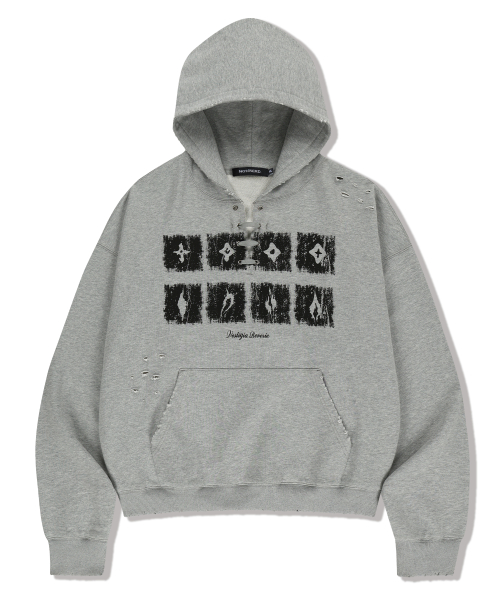 トップス NOT4NERD Dying Ember Slit Pullover Hood MUSINSA | NOT4NERD Dying Ember Slit Pullover Hood - Grey