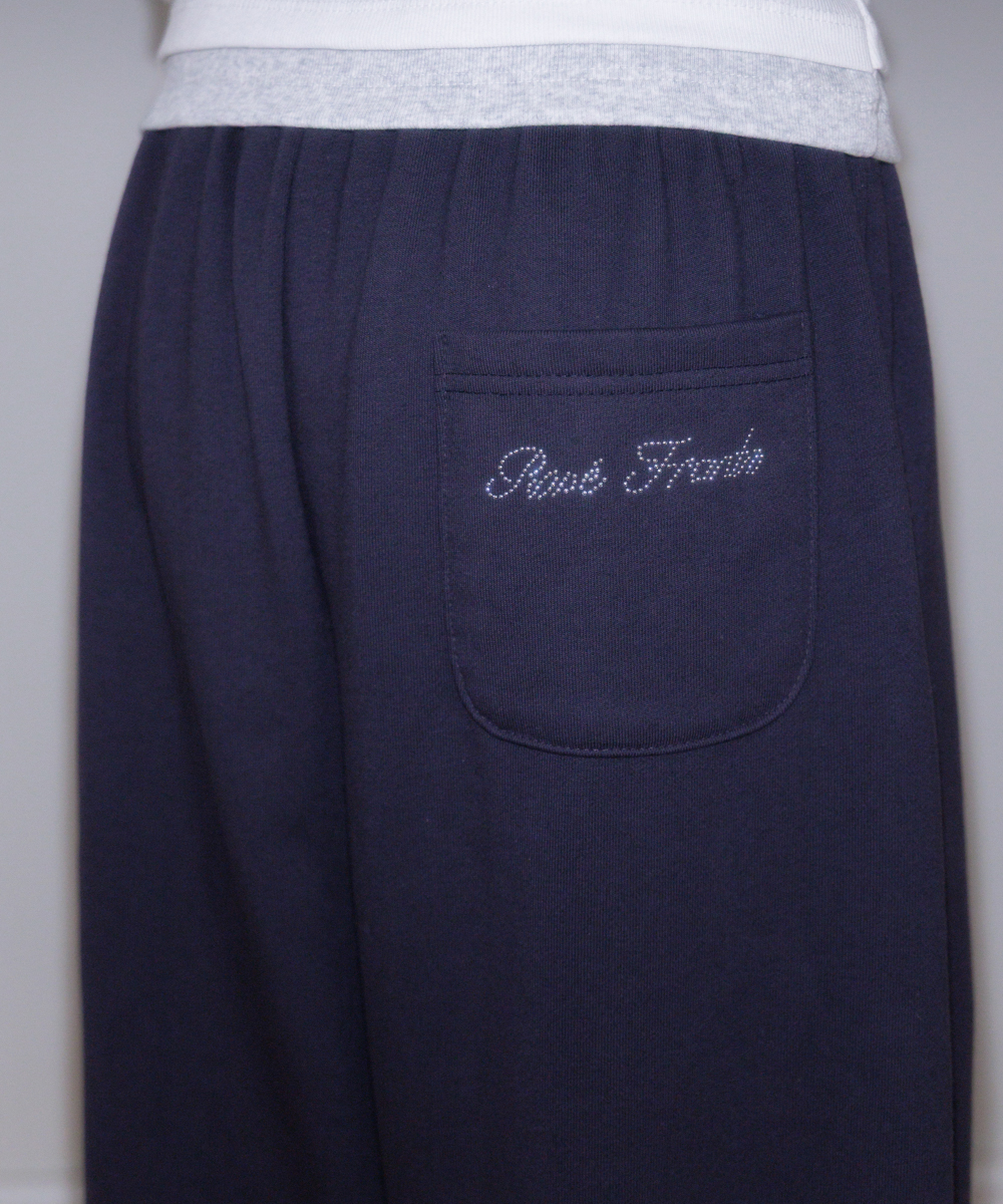 Back Pocket String Sweatpants [Charcoal]