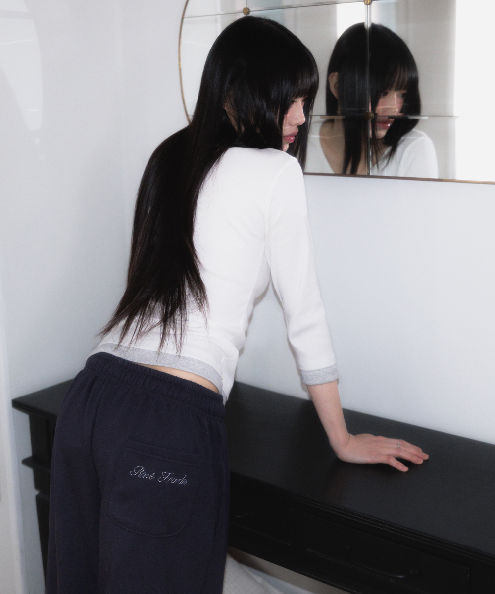 Back Pocket String Sweatpants [Charcoal]