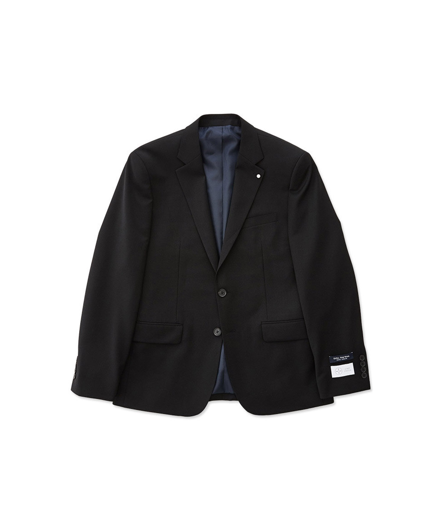 Всесезонный костюм шерсть стрейч_Black (slim fit)_SSJUZ11SET