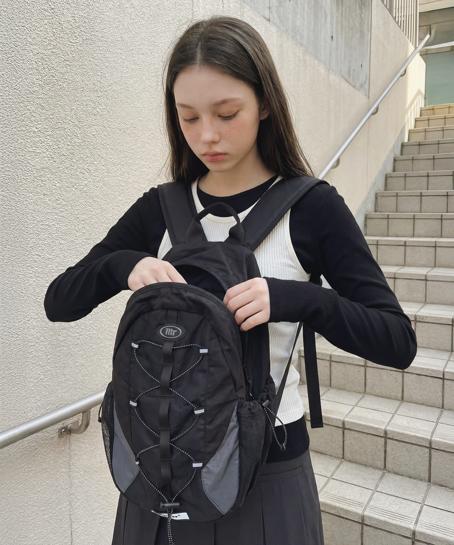 Stellic String Backpack_Black