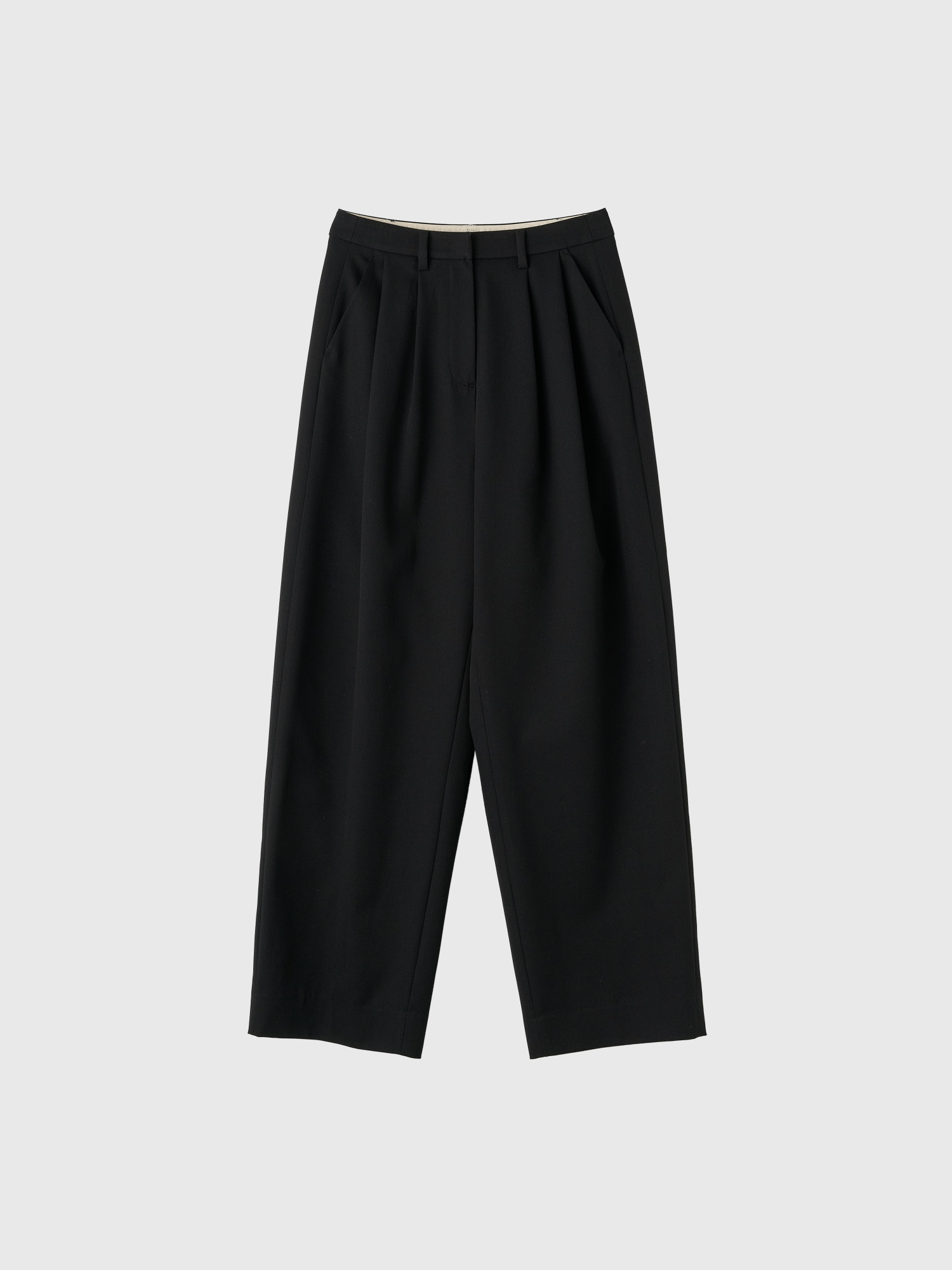 woman 2 – tuck semi – широкие slacks [чёрный]