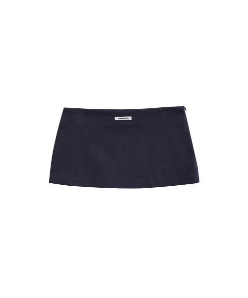 Pique Micro Skirt_Navy view 5
