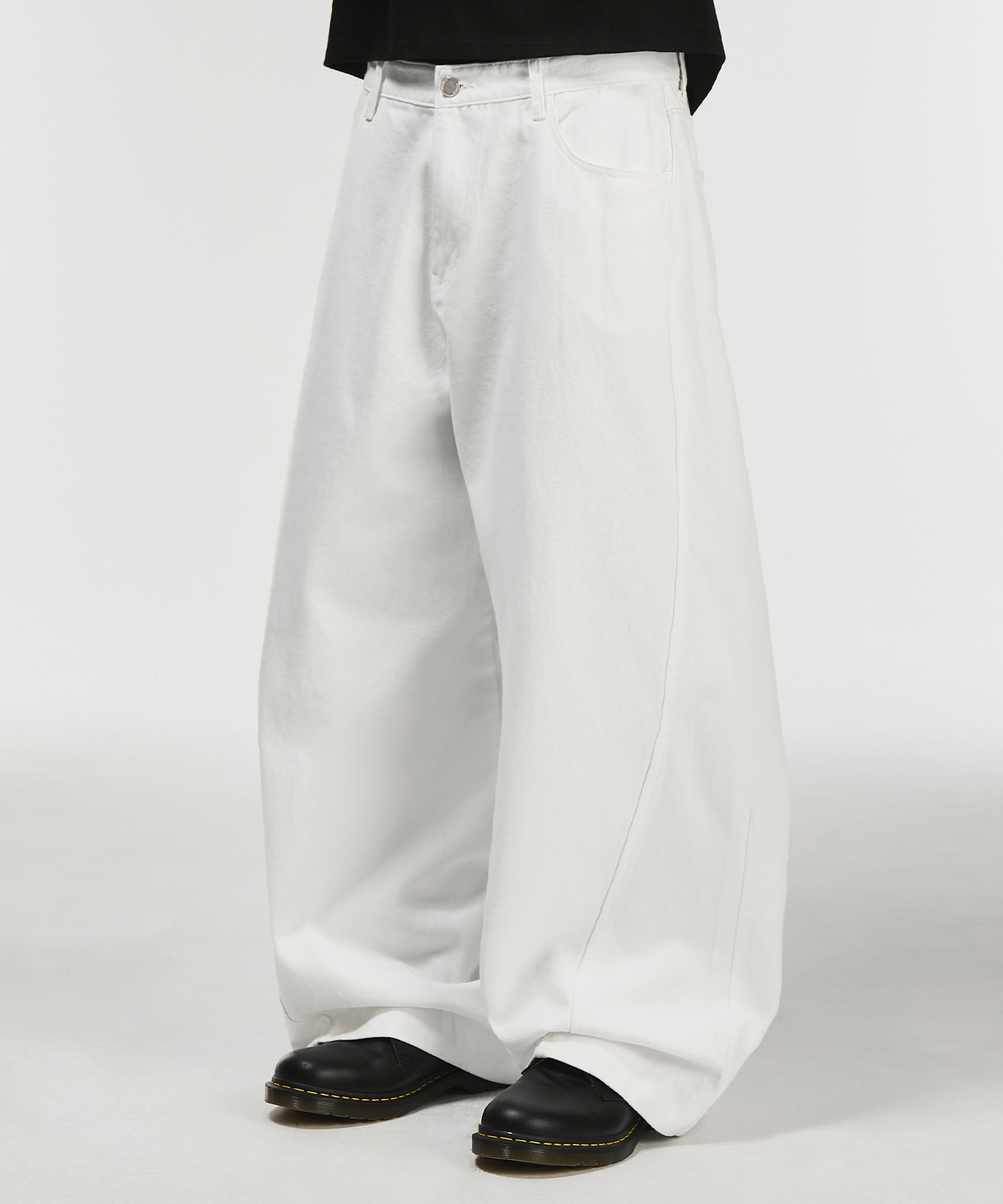 Крученые хлопковые брюки (WHITE)