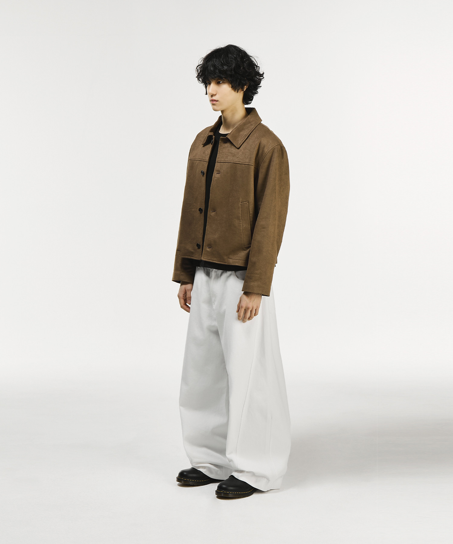 Крученые хлопковые брюки (WHITE)