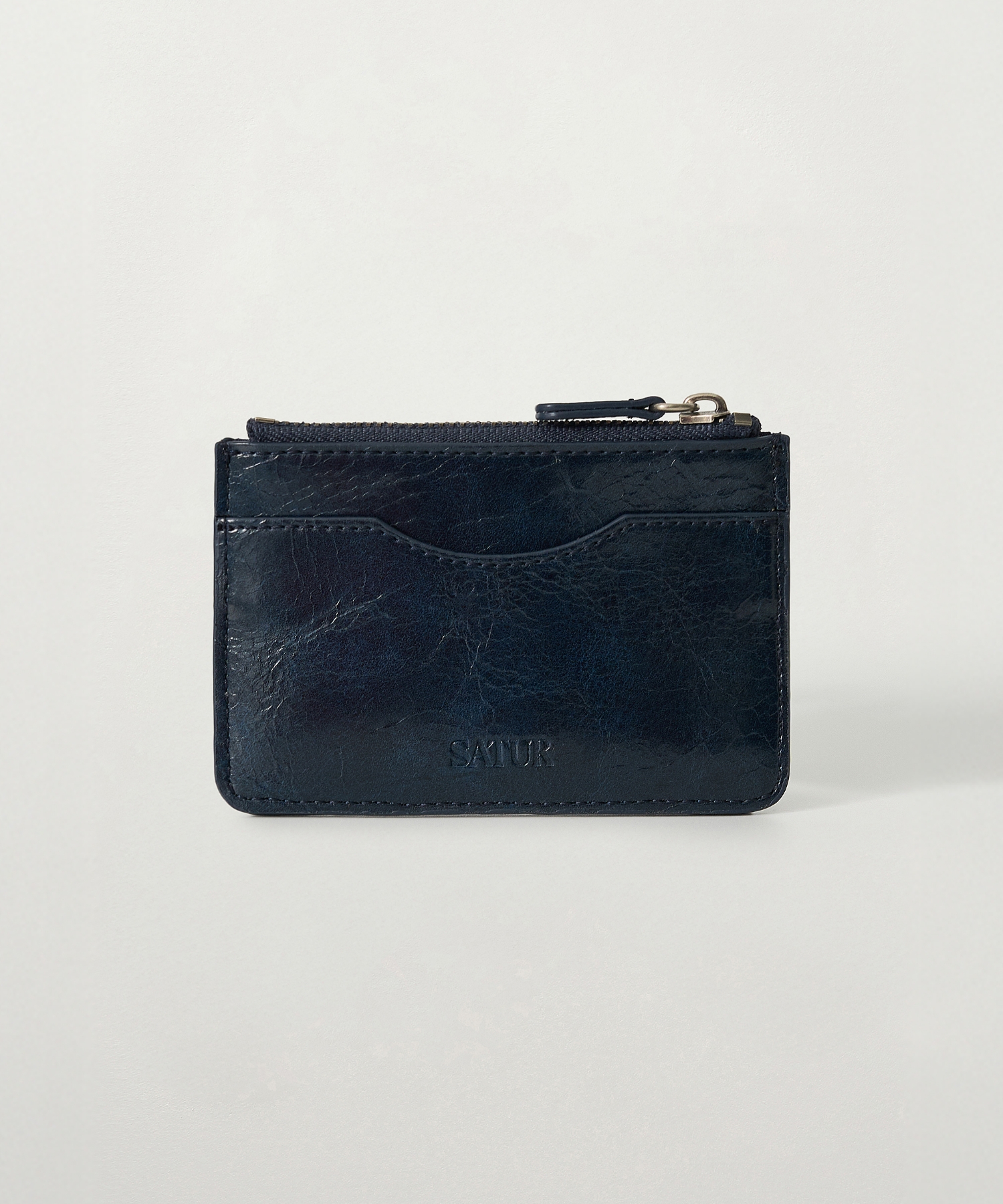 винтаж Buckle Card Wallet т.синий