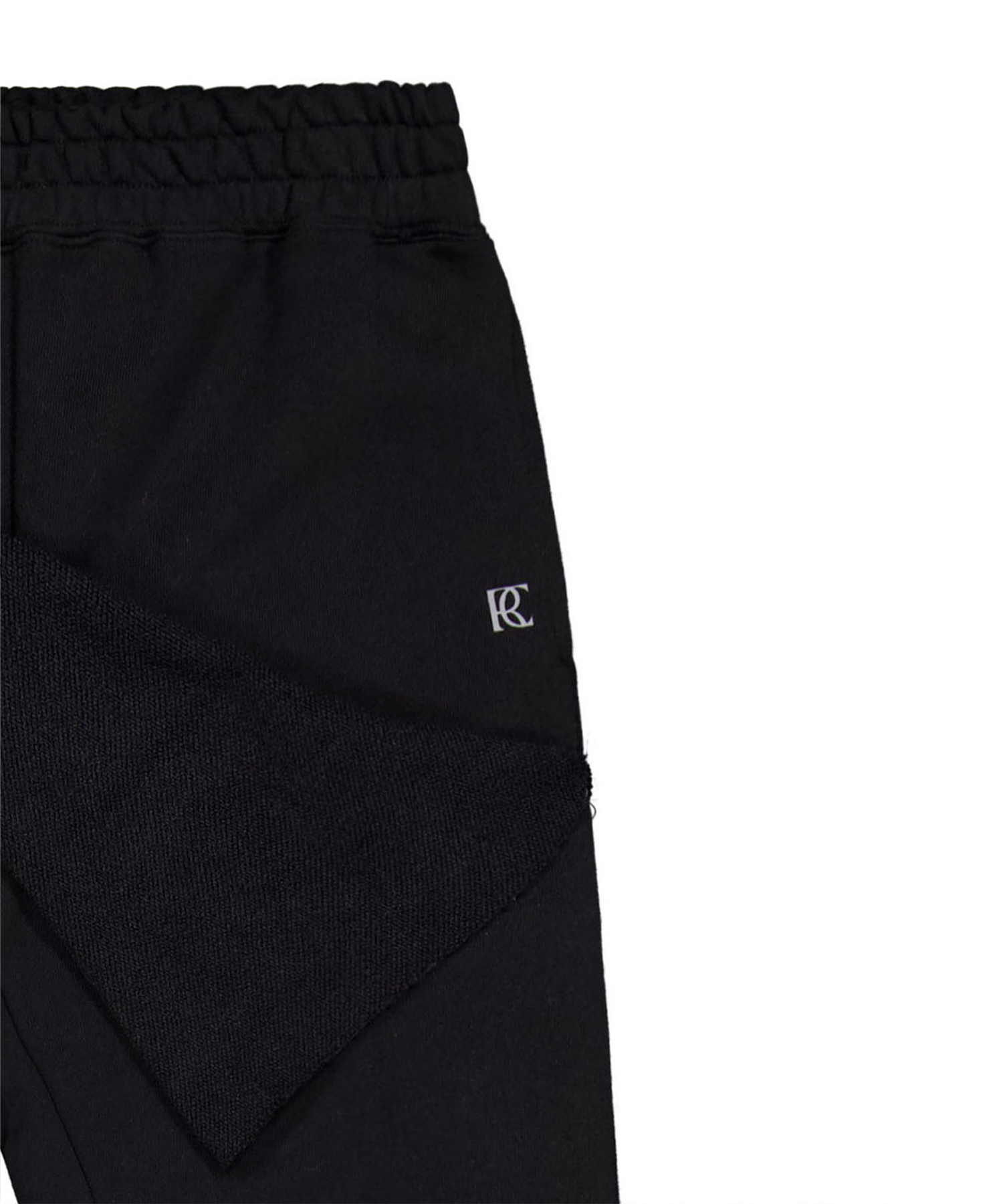 Wrap Skirt Flare Pants - Black