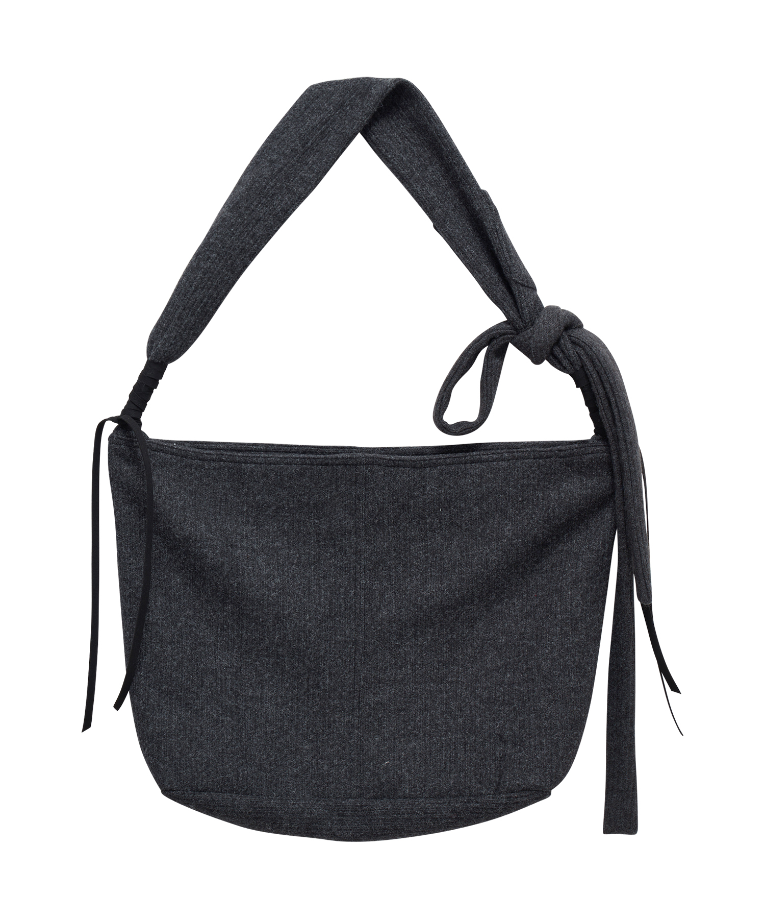 Rolling Knit Big Bag-Charcoal