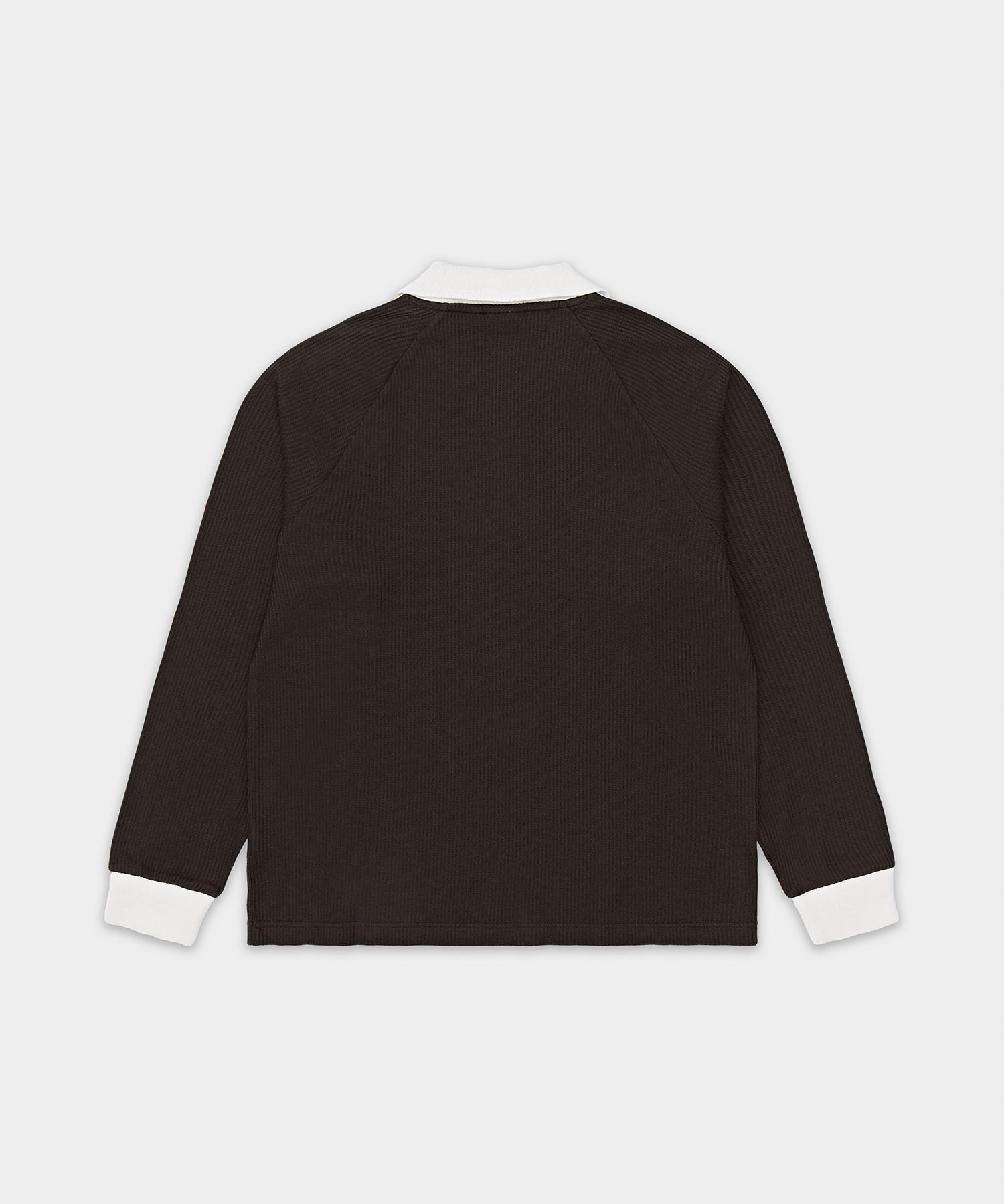 WAFFLE LS POLO DBROWN