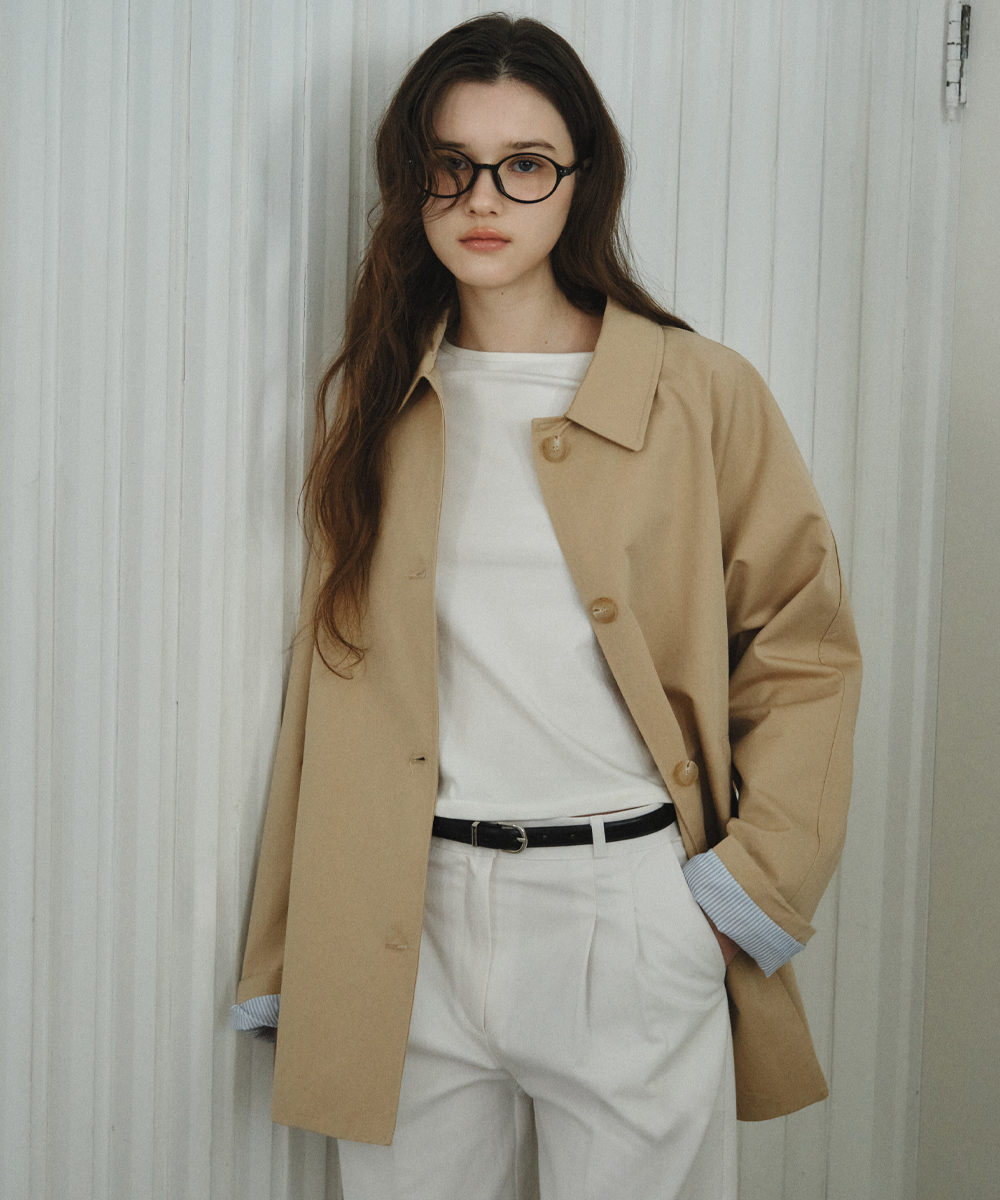 [Atelier Edition] Half Cotton Trench Coat_BEIGE(W26OT02)