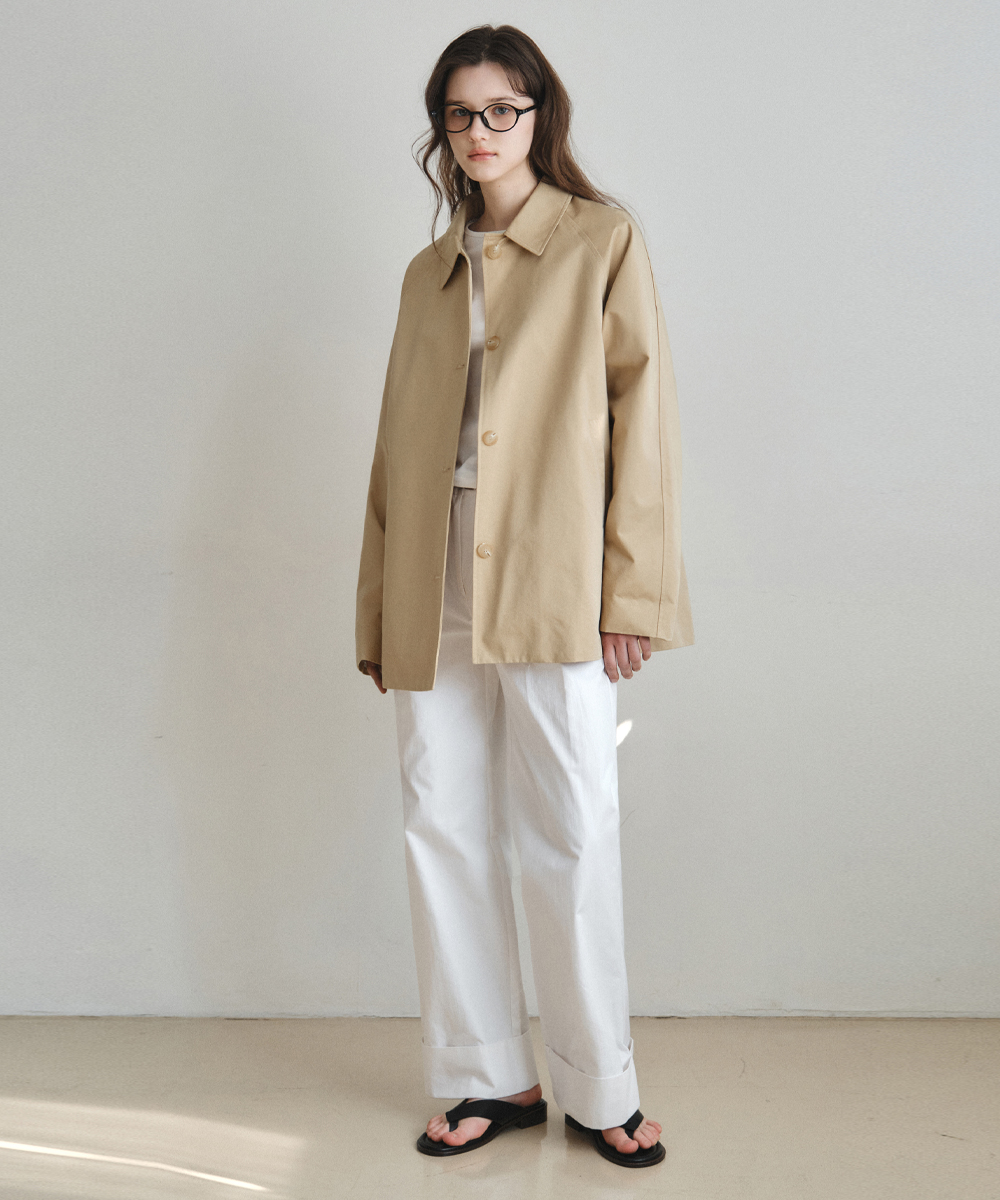[Atelier Edition] Half Cotton Trench Coat_BEIGE(W26OT02)