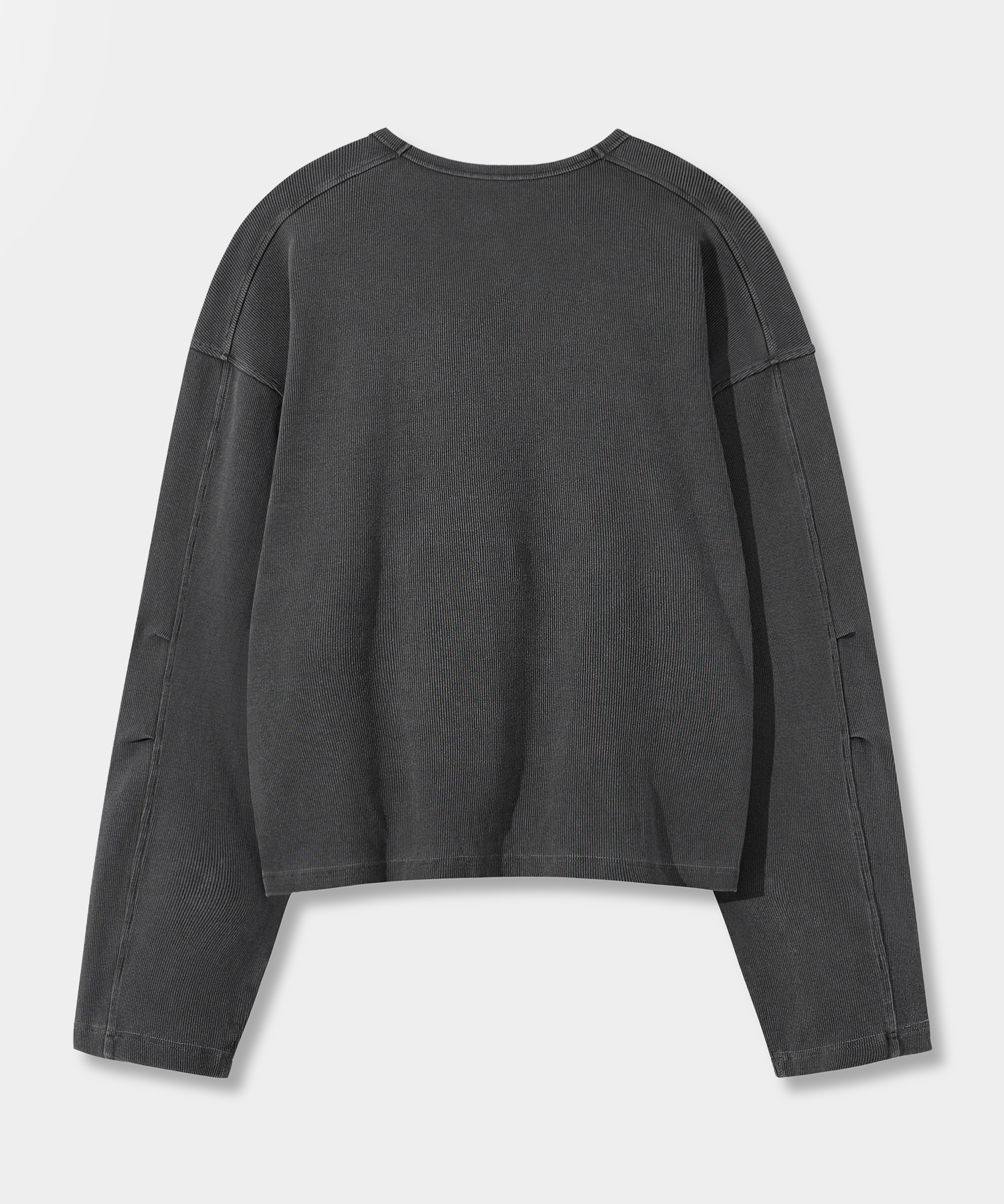 ESSENTIAL RIBBED LONG SLEEVE T-SHIRT_ 3 COLOR