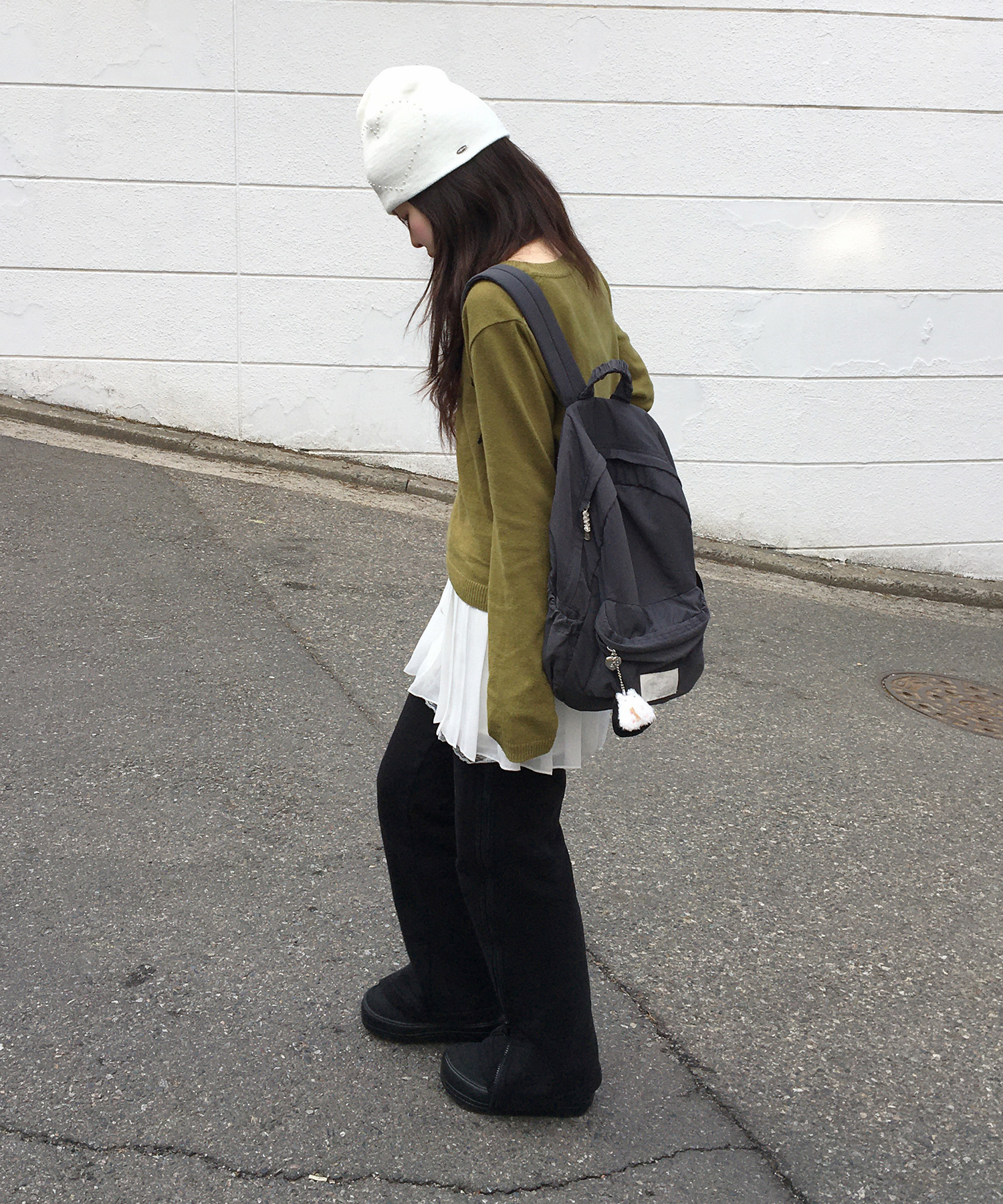 elin heart nylon backpack_4 colors