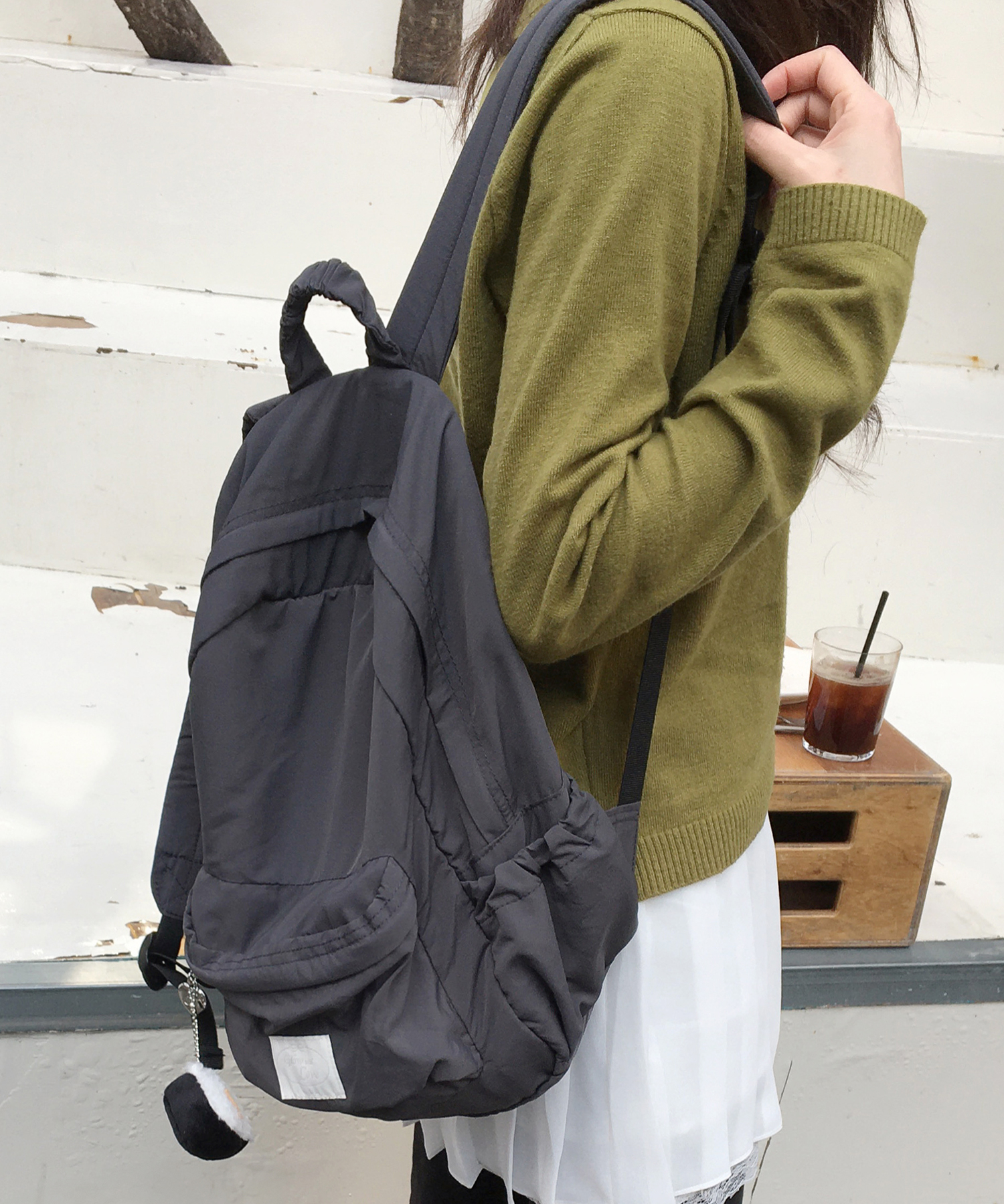 elin heart nylon backpack_4 colors