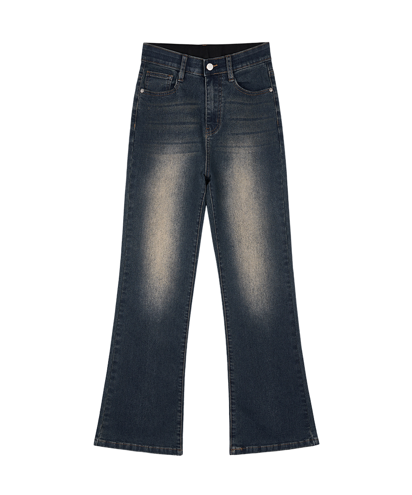 Slim boots cut washed denim pants - (6 color)