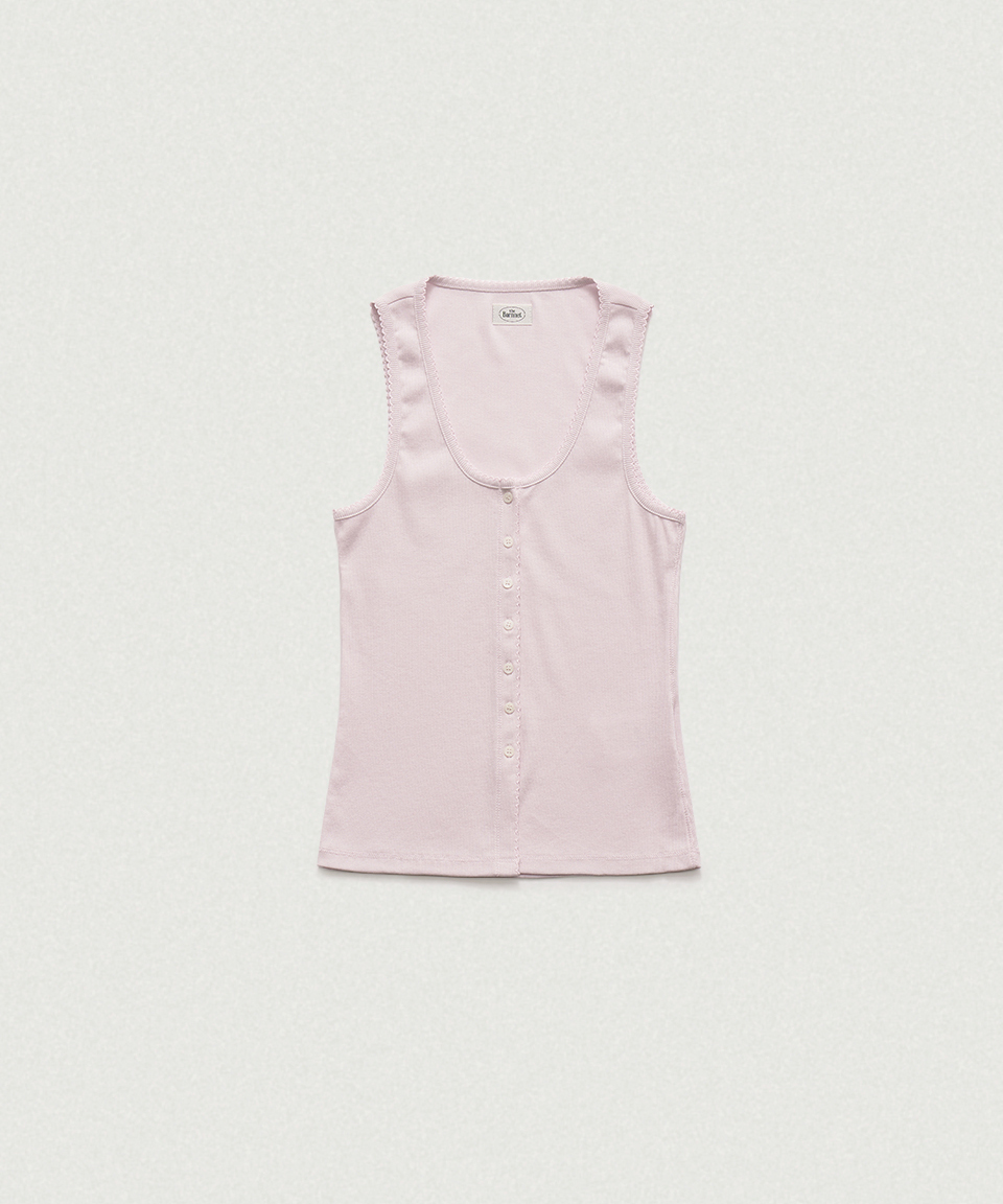 Clara Button Layer Tank Top_Light Pink