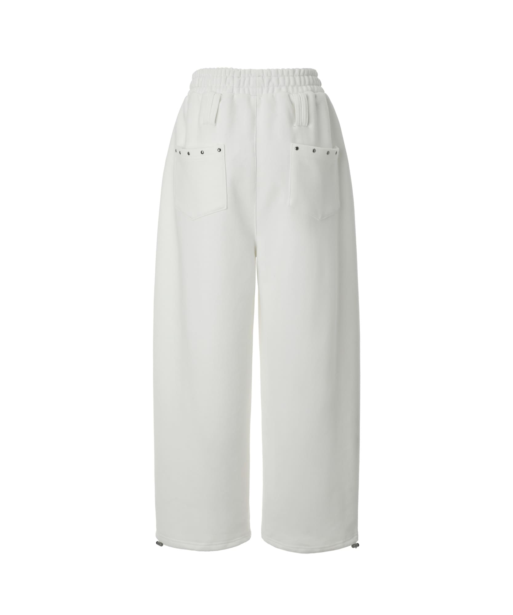 Steel Stud Sweat Pants (white)