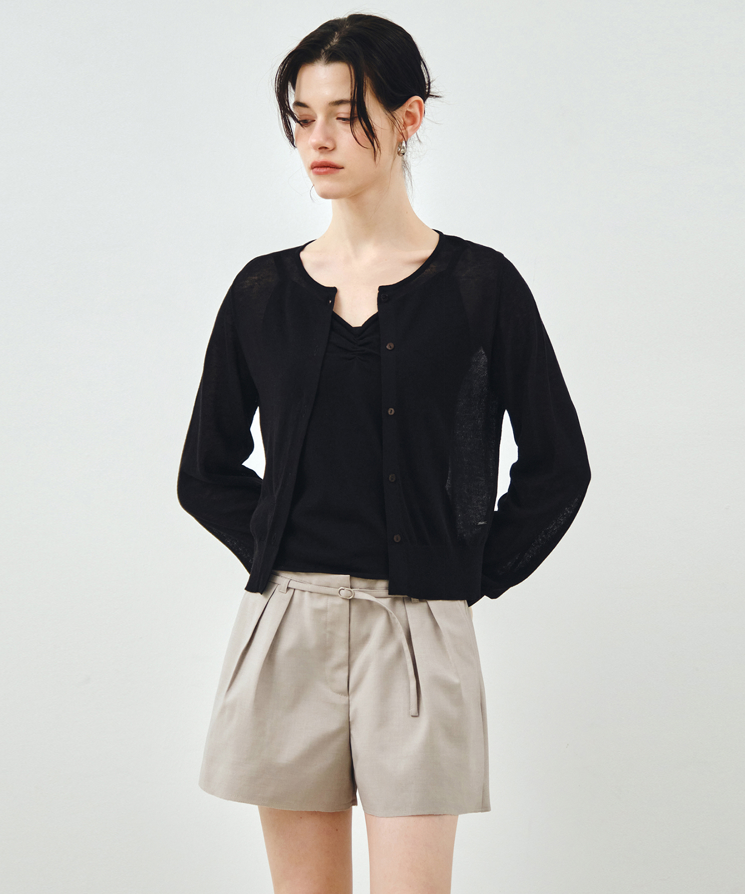 [SET] кардиган & чёрный MDCD050BLACK
