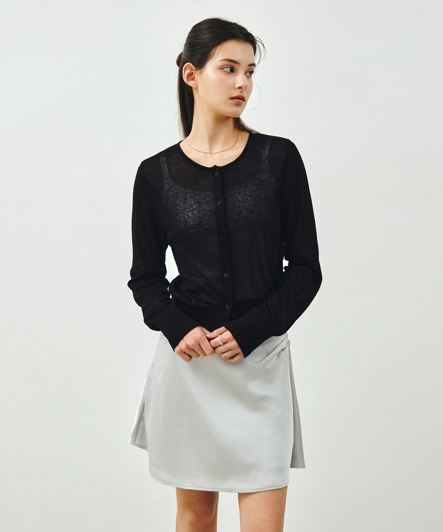 [SET] кардиган & чёрный MDCD050BLACK